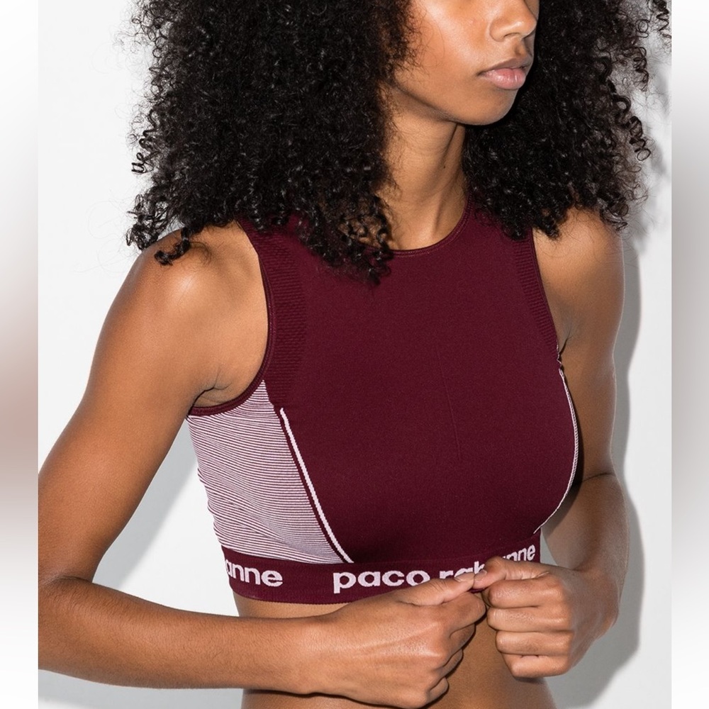 Paco Rabanne logo sports bra & leggings
